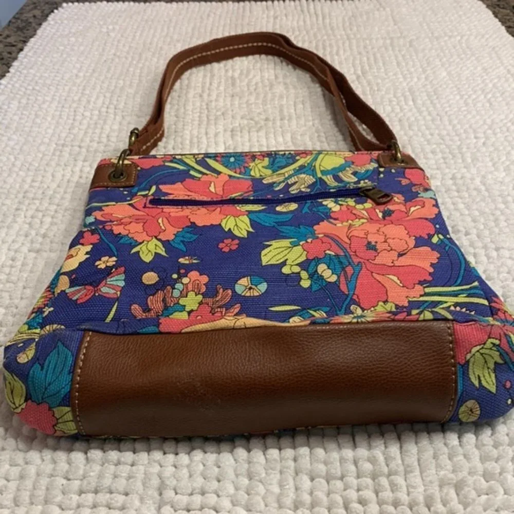 Sakroots Multi Color Floral Design Hobo Bag EUC #0087